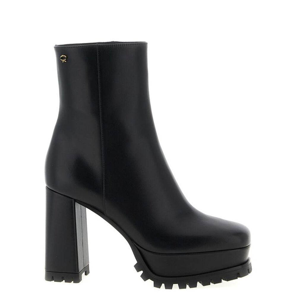 Gianvito Rossi Black Calfskin Ankle Women's Boots